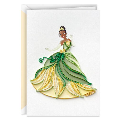 Disney The Princess and the Frog Tiana Happy Wish Quilled Paper Handmade Card, 