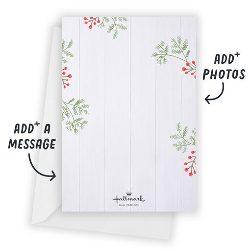 Naughty and Nice Flat Christmas Photo Card, 