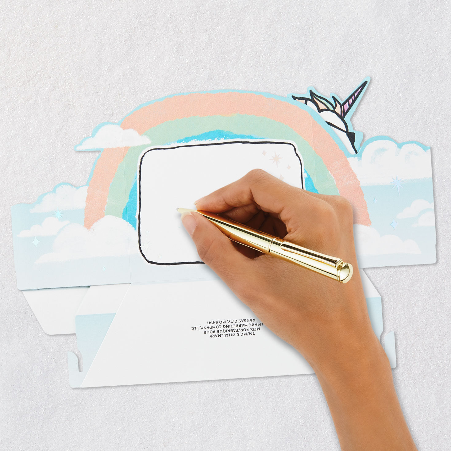 Even Unicorns Believe in You Funny Pop-Up Card, , large image number 6