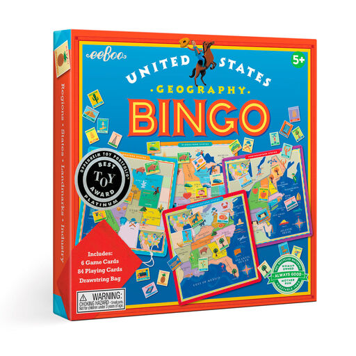 United States Geography Bingo Game, 