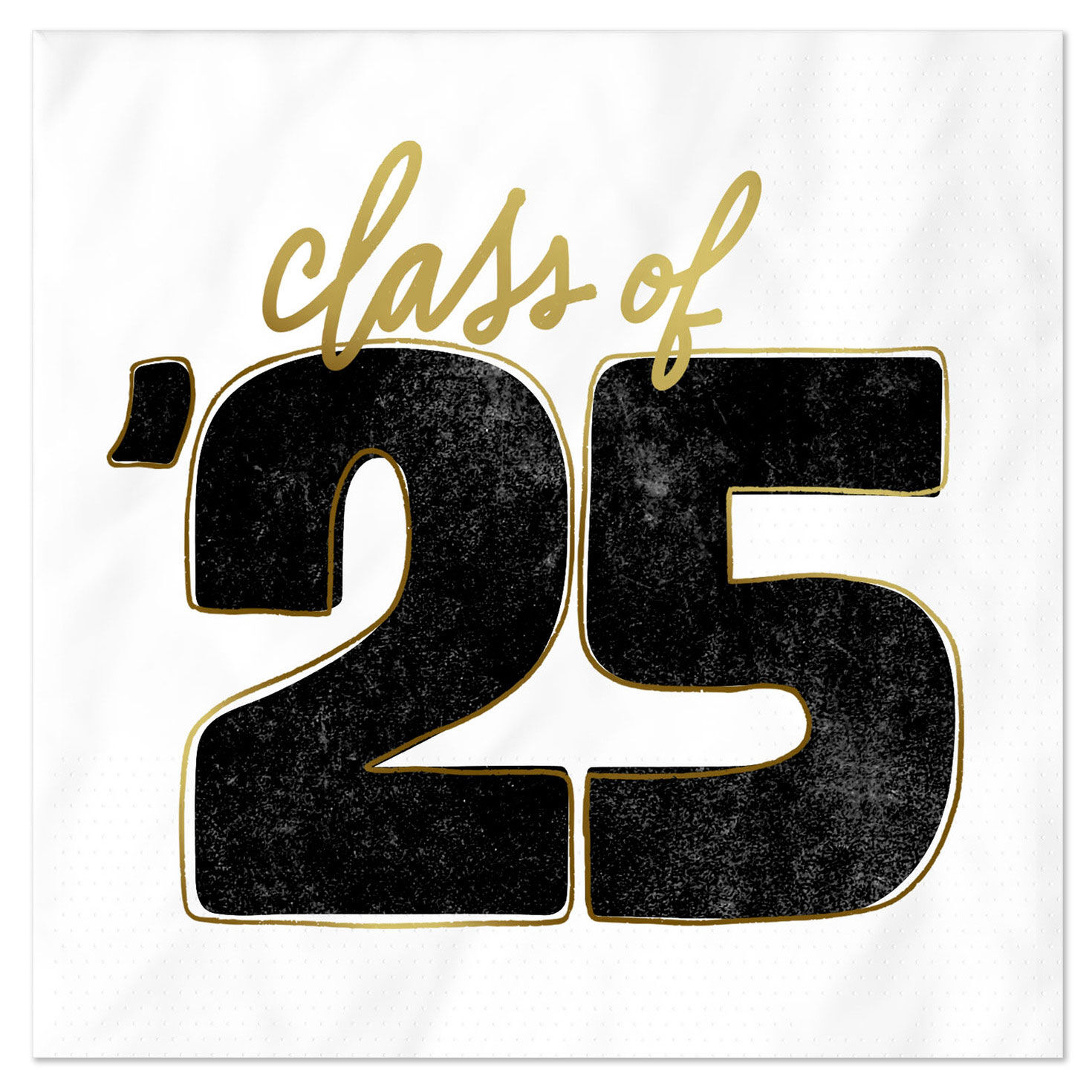"Class of '25" Graduation Cocktail Napkins, Pack of 20