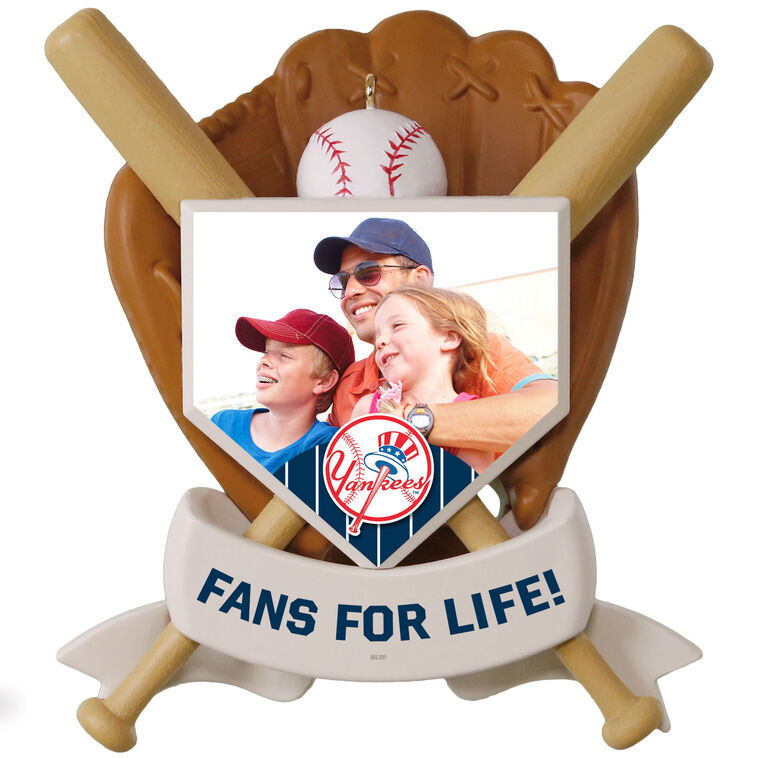 MLB New York Yankees™ Baseball Personalized Ornament, Custom Photo and Text