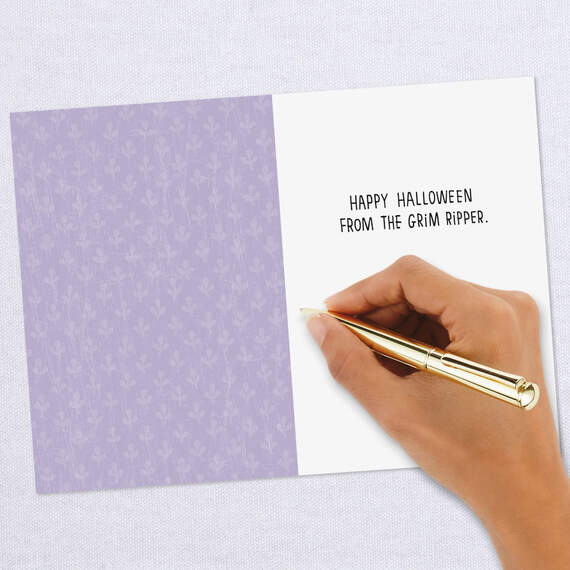 Farting Grim Reaper Funny Halloween Card, , large image number 6