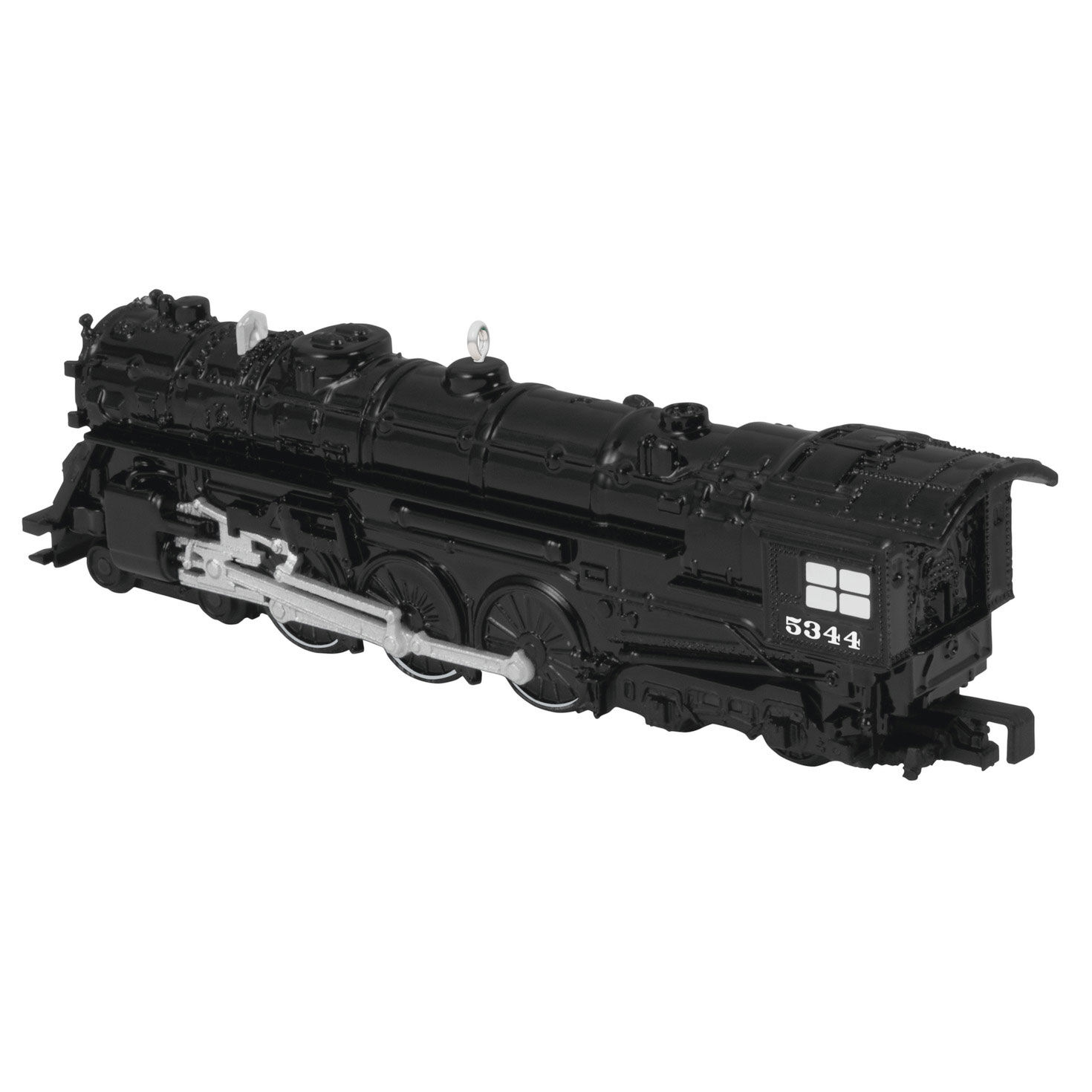 Lionel Trains Black Locomotive Keepsake Ornament Back image number 6