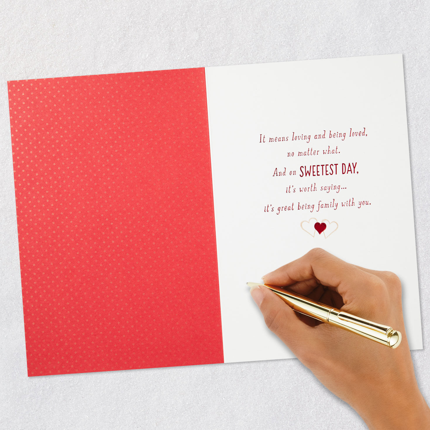 Flower Border Sweetest Day Card for Family Member Signing card image number 6