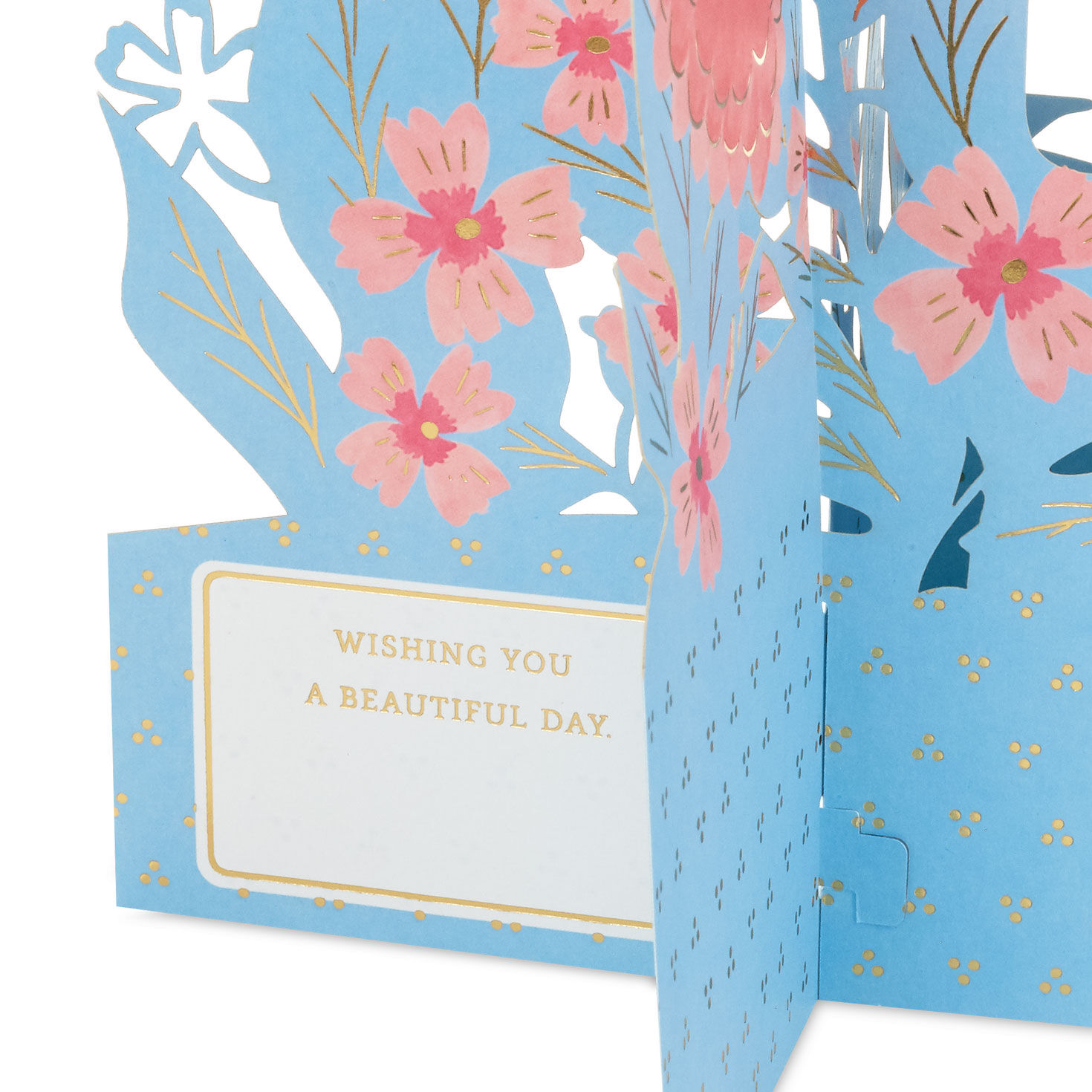 Flowers on Blue 3D Pop-Up Mother's Day Card  image number 6