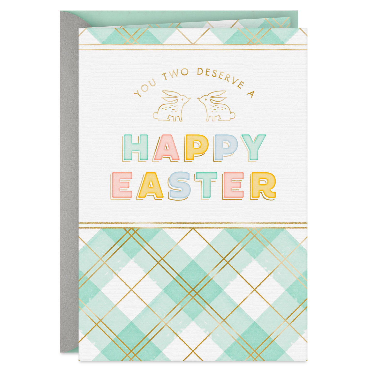 Extra Bright Spring and Extra Light Hearts Easter Card for Couple