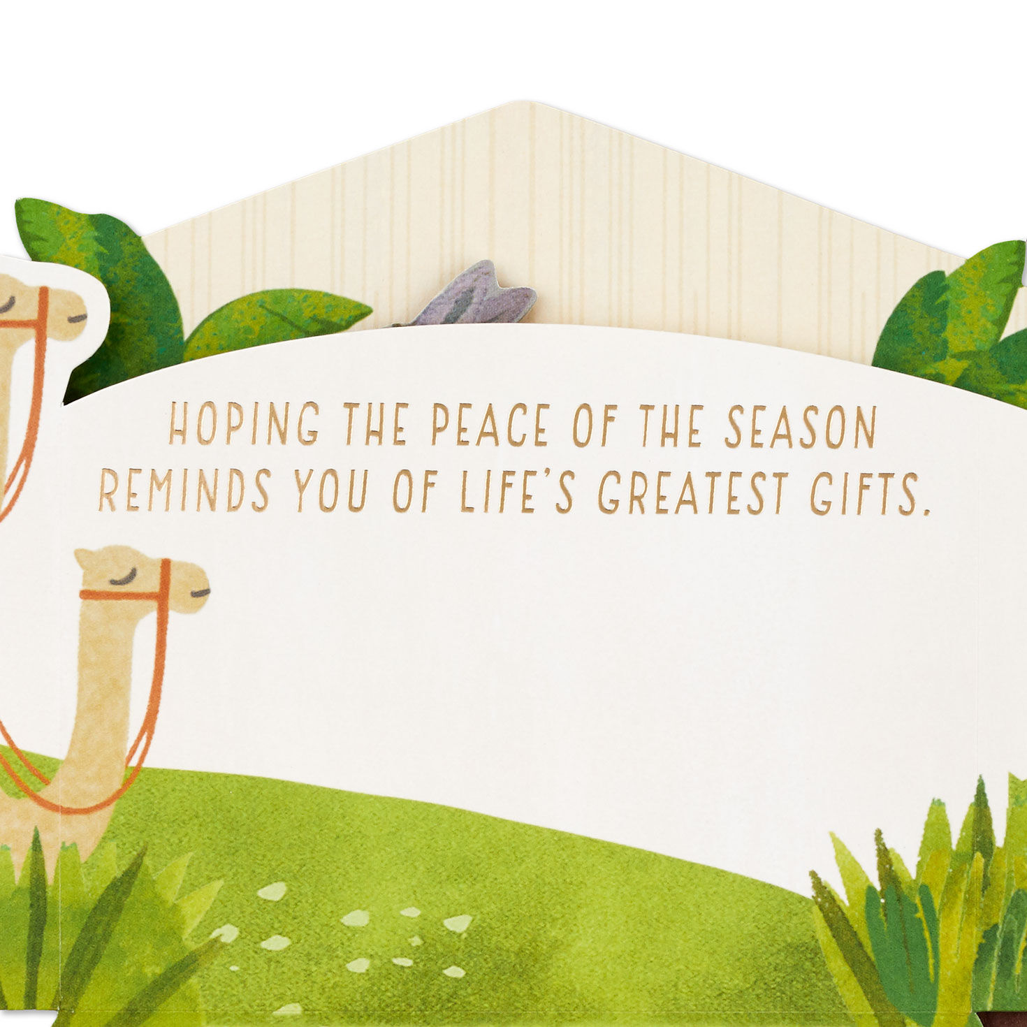 Joy to the World Nativity Scene 3D Pop-Up Christmas Card, , large image number 4