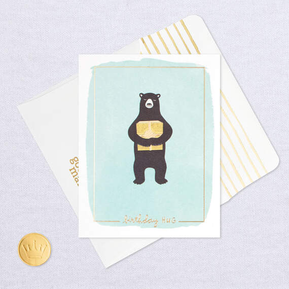 Bear Hug for You Birthday Card, , large image number 5