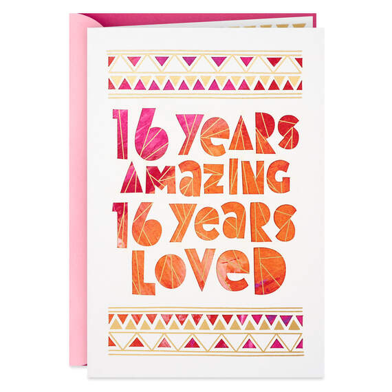 16 Years Amazing 16th Birthday Card, , large image number 1