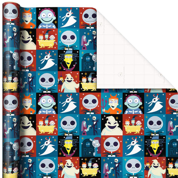 Disney Tim Burton's The Nightmare Before Christmas Wrapping Paper, 30 sq. ft.