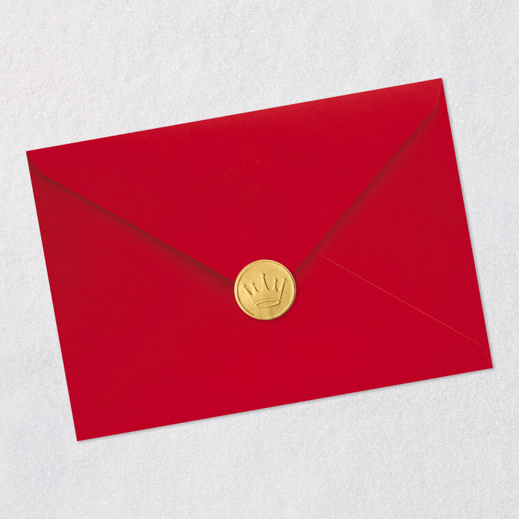 Holly Leaves Sister-in-Law Christmas Card Envelope Back with Seal image number 8