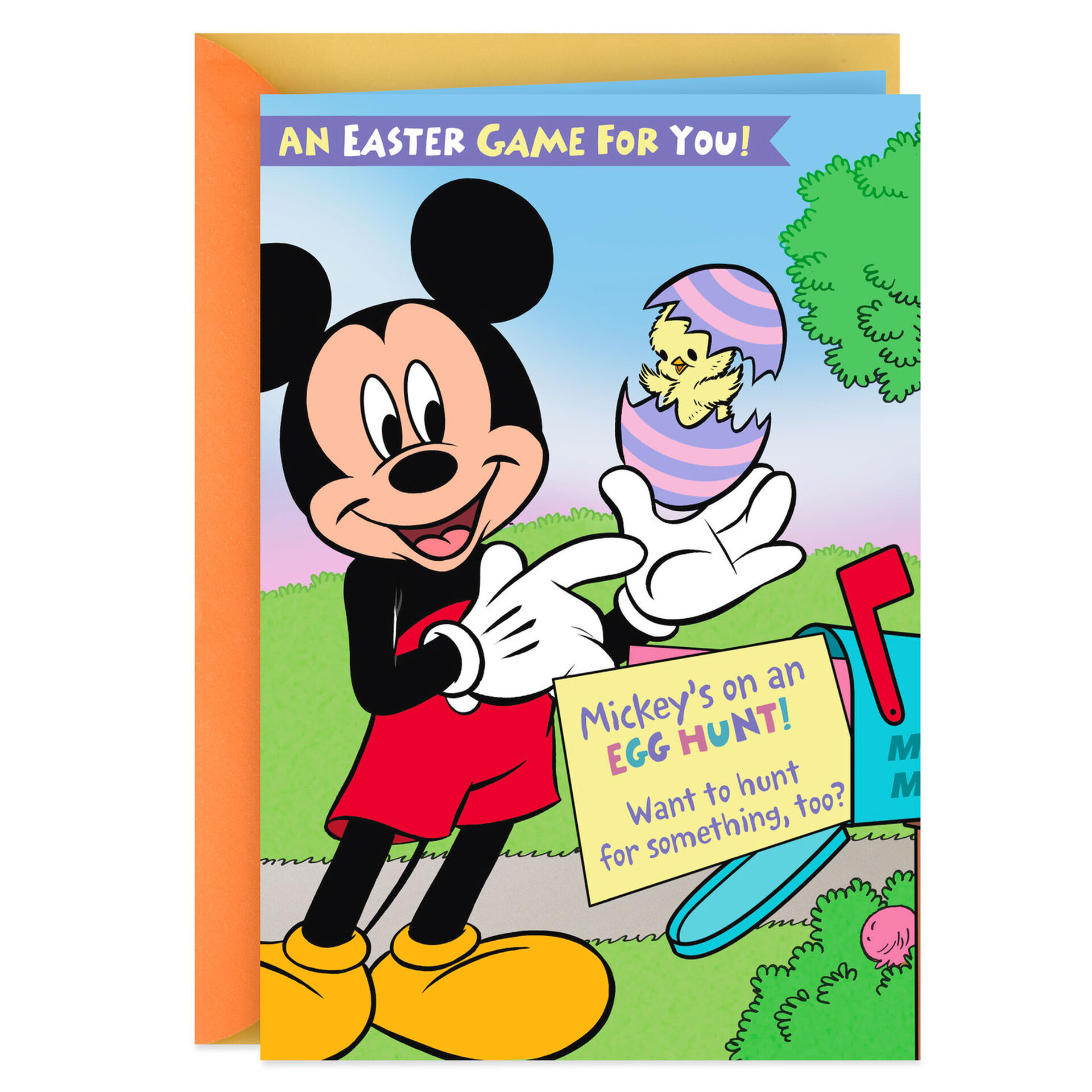 Disney Mickey Mouse Easter Card With Games for Kids - Greeting Cards ...