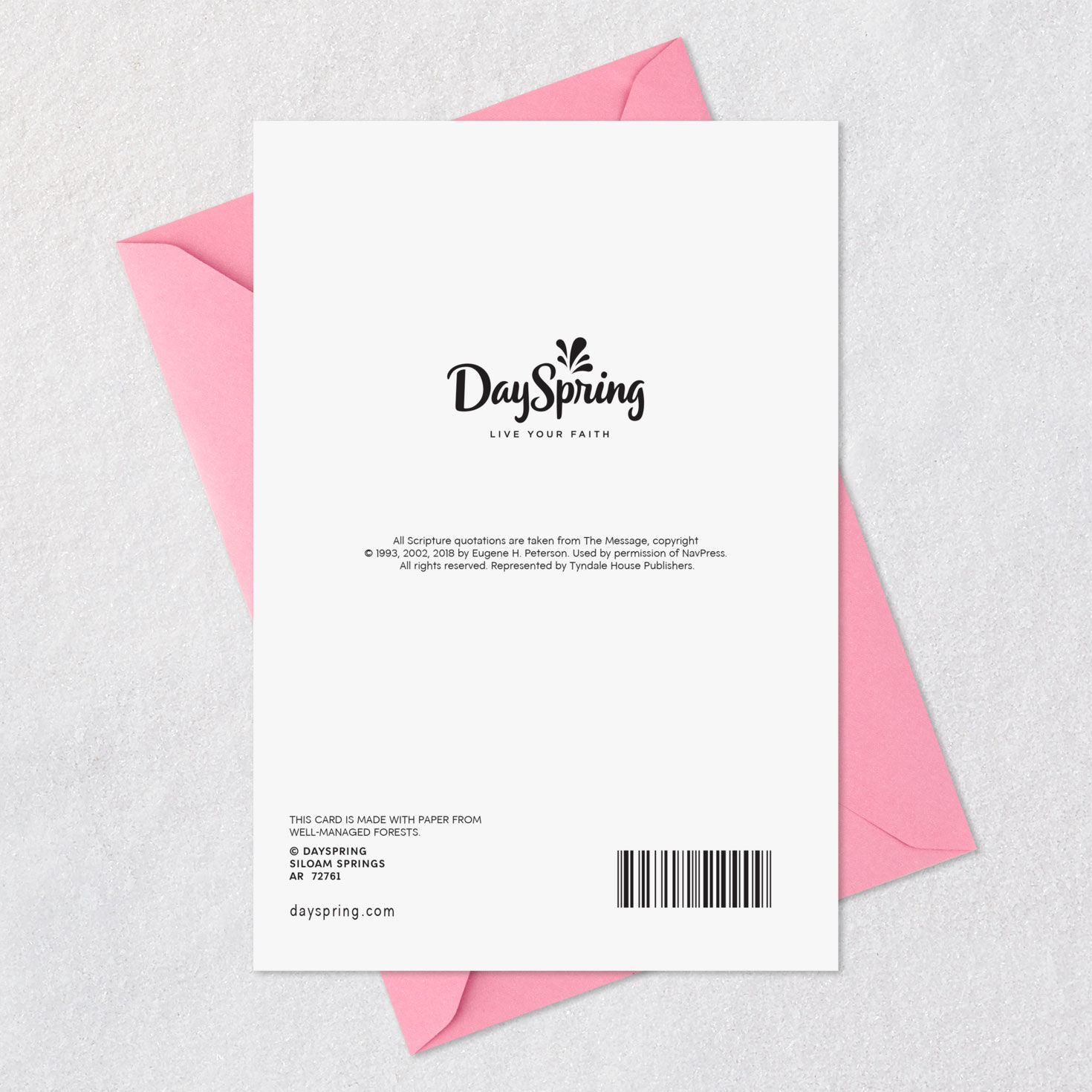 Pink Flowering Branches Daughter Easter Card Card Back with Envelope image number 8