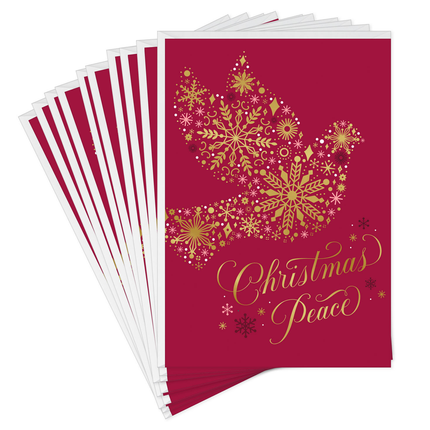 Gold Snowflake Dove Religious Christmas Cards, Pack of 10 for only USD 8.99 | Hallmark
