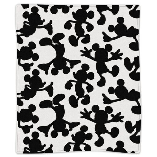 Disney Mickey Mouse Silhouettes Throw Blanket, 50x60, 