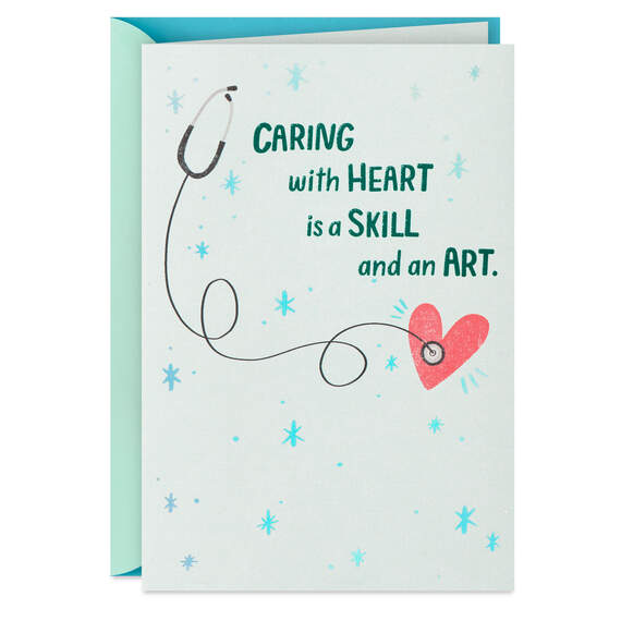 Caring With Heart Thank-You Card for Healthcare Professional