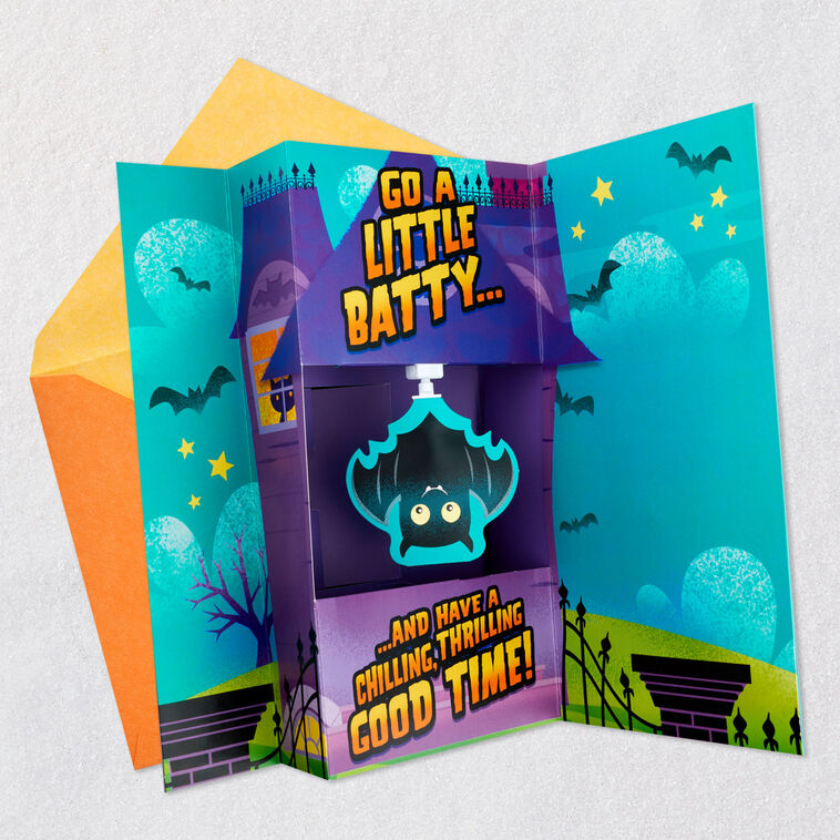 Haunted House Funny Halloween Pop-Up Card With Music  image number 5