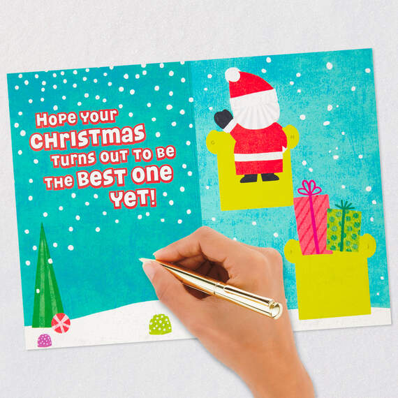 Santa Christmas Card With Build Your Own Sleigh Activity and Stickers, , large image number 10
