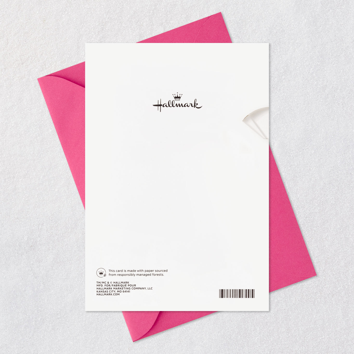 Purple Butterfly First Birthday Card for Kid Card Back with Envelope image number 7