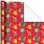 Pokémon Fun on Red Jumbo Christmas Wrapping Paper Wrap Square image number 1