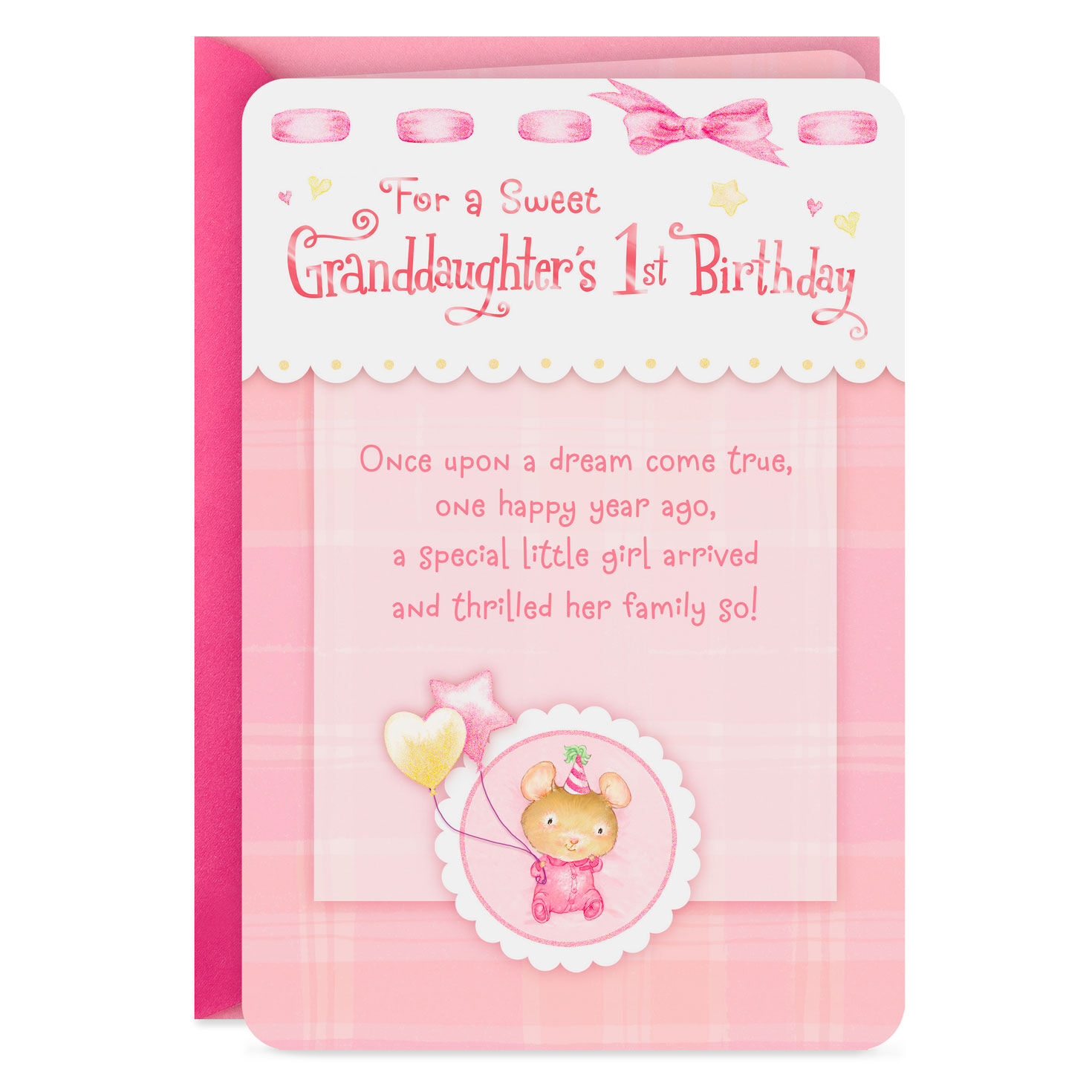 New Hallmark Happy Birthday To Granddaughter Greeting Card adorable 