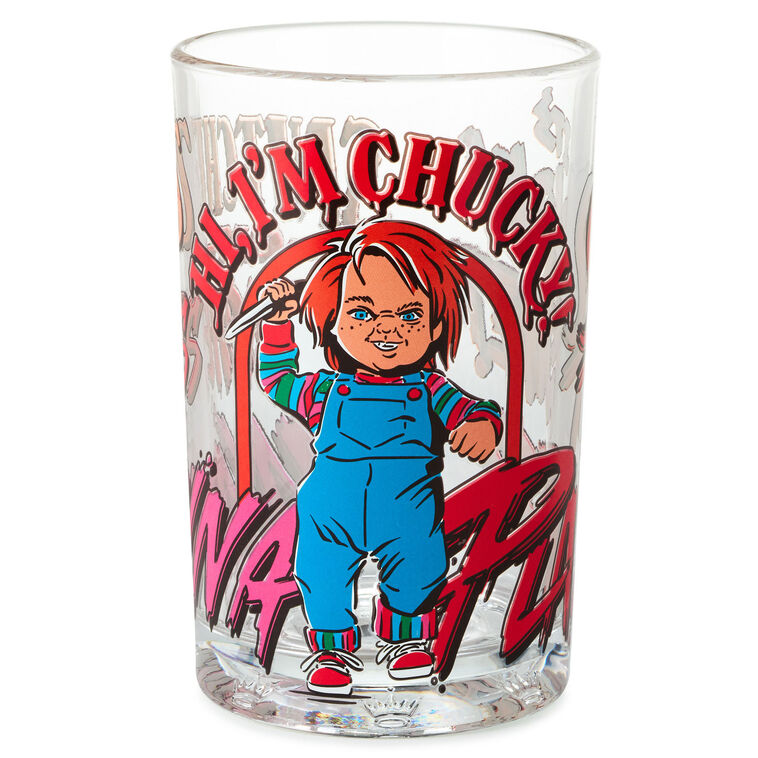Child's Play Chucky Doll Collectible Drinking Glass, 13.5 oz.