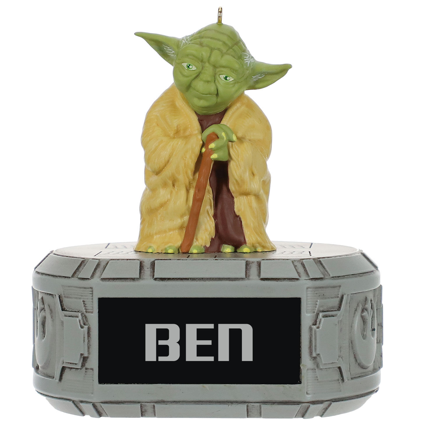 Star Wars™ Yoda™ Personalized Ornament, Custom Text