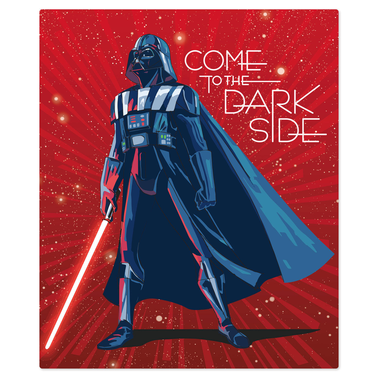 Star Wars Darth Vader Dark Side Fleece Blanket Flat image number 2