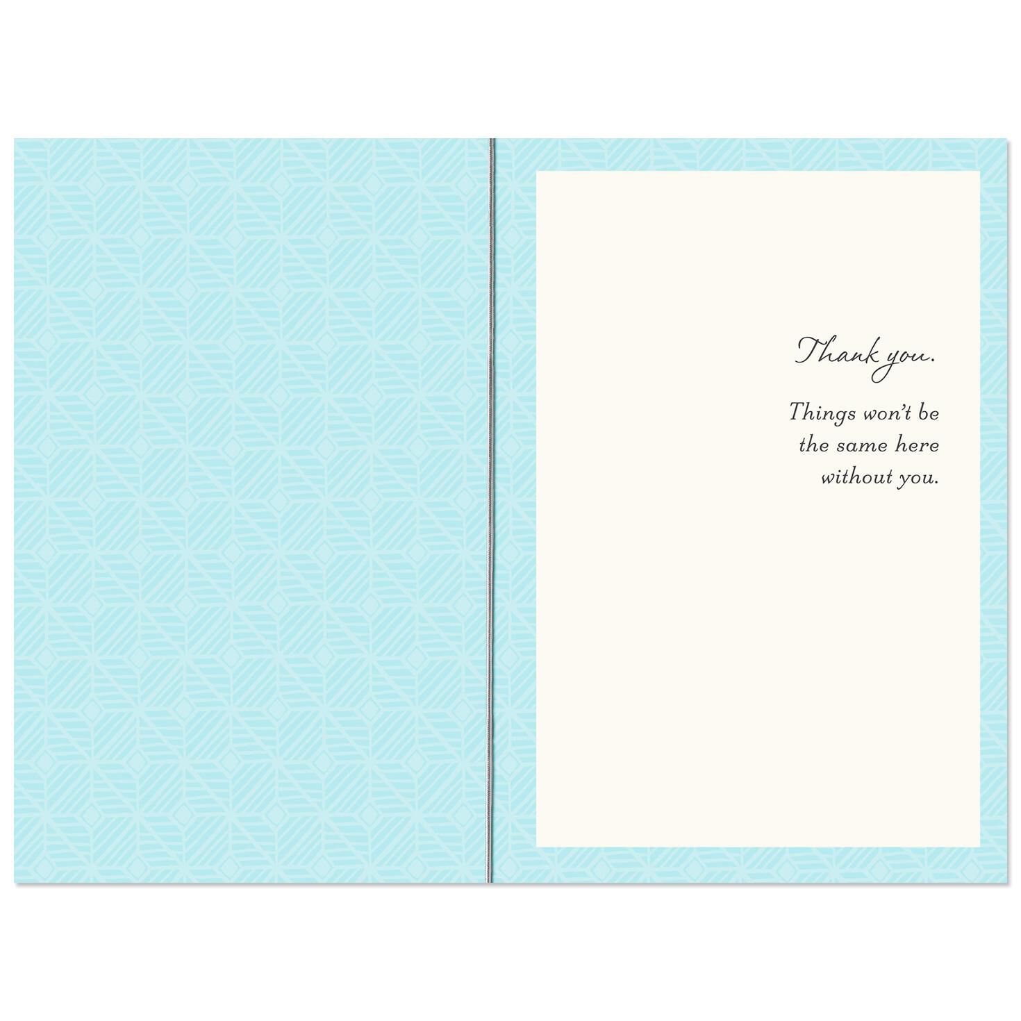 things wont be the same without you goodbye card greeting cards goodbye card