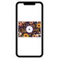 Fall Flowers Border Personalized Thanksgiving Card phone with card front image number 1