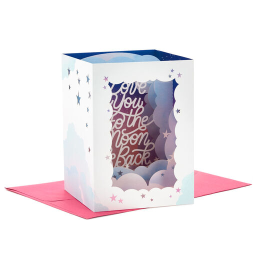 Love You to the Moon and Back 3D Pop-Up Love Card, 