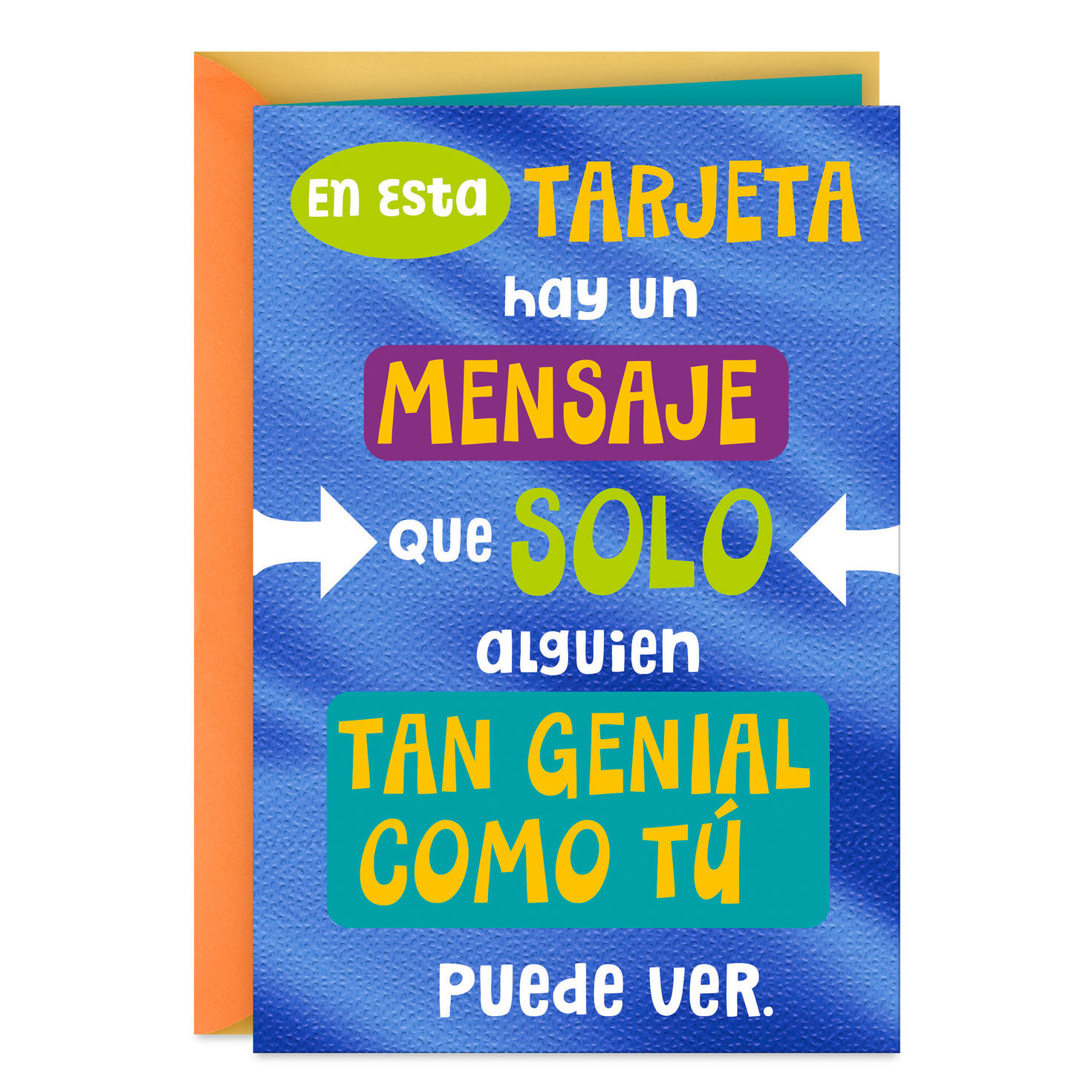 A Message Only for You Spanish-Language Funny Birthday Card