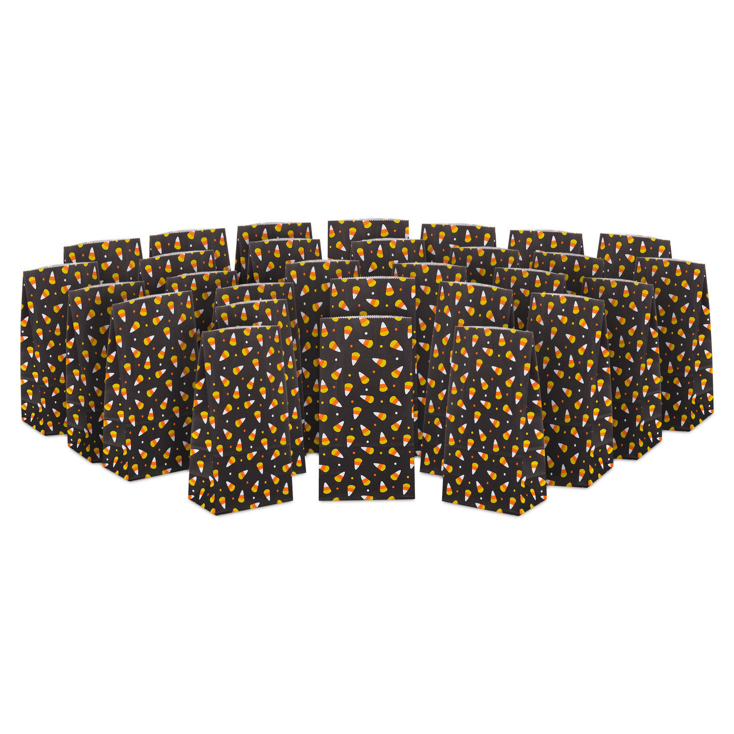 Candy Corn Halloween Paper Goodie Bags, Pack of 30, , large image number 4