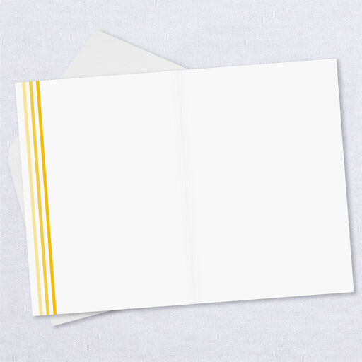 Personalized White Outline Any Occasion Photo Card, 