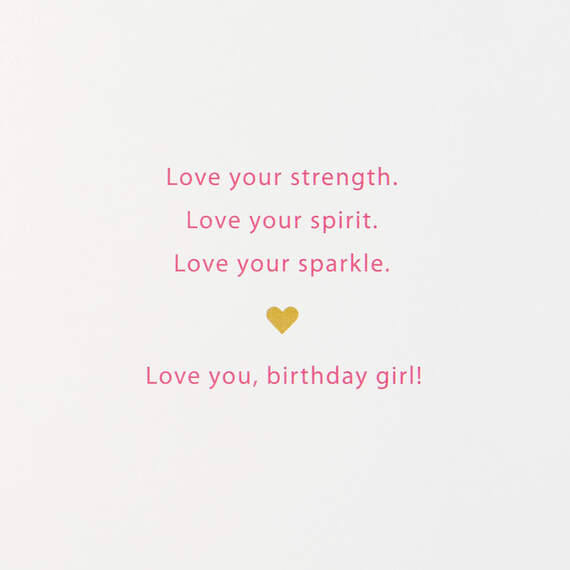 Love Your Sparkle Birthday Card for Her, , large image number 2