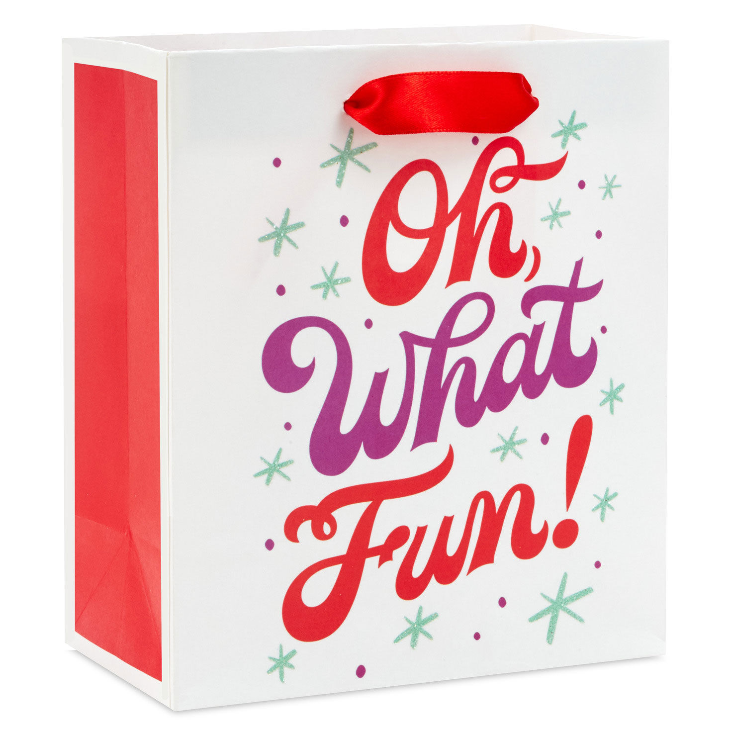 6.5" Oh, What Fun! Small Holiday Gift Bag