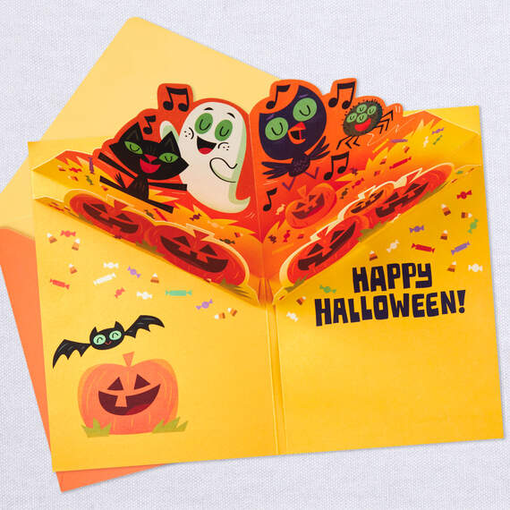Chilling and Thrilling Funny Musical Pop-Up Halloween Card, , large image number 3