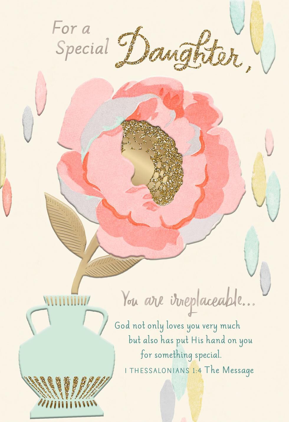 Spring Blooms Religious Mother's Day Card for Daughter