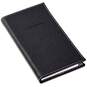 Black Faux Leather Slim Address Book, , large image number 1