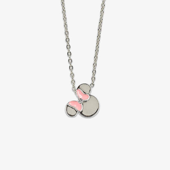 Pura Vida Minnie Mouse Pendant Silver Necklace, 18"