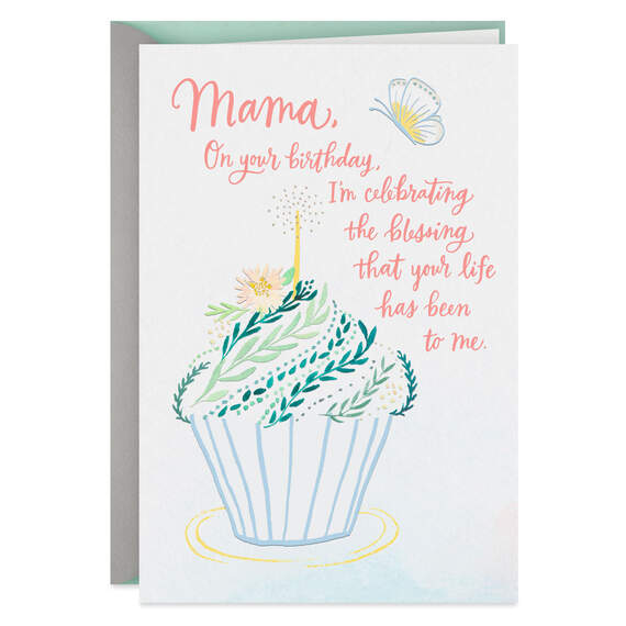 Mama, Your Life Is a Blessing Religious Birthday Card