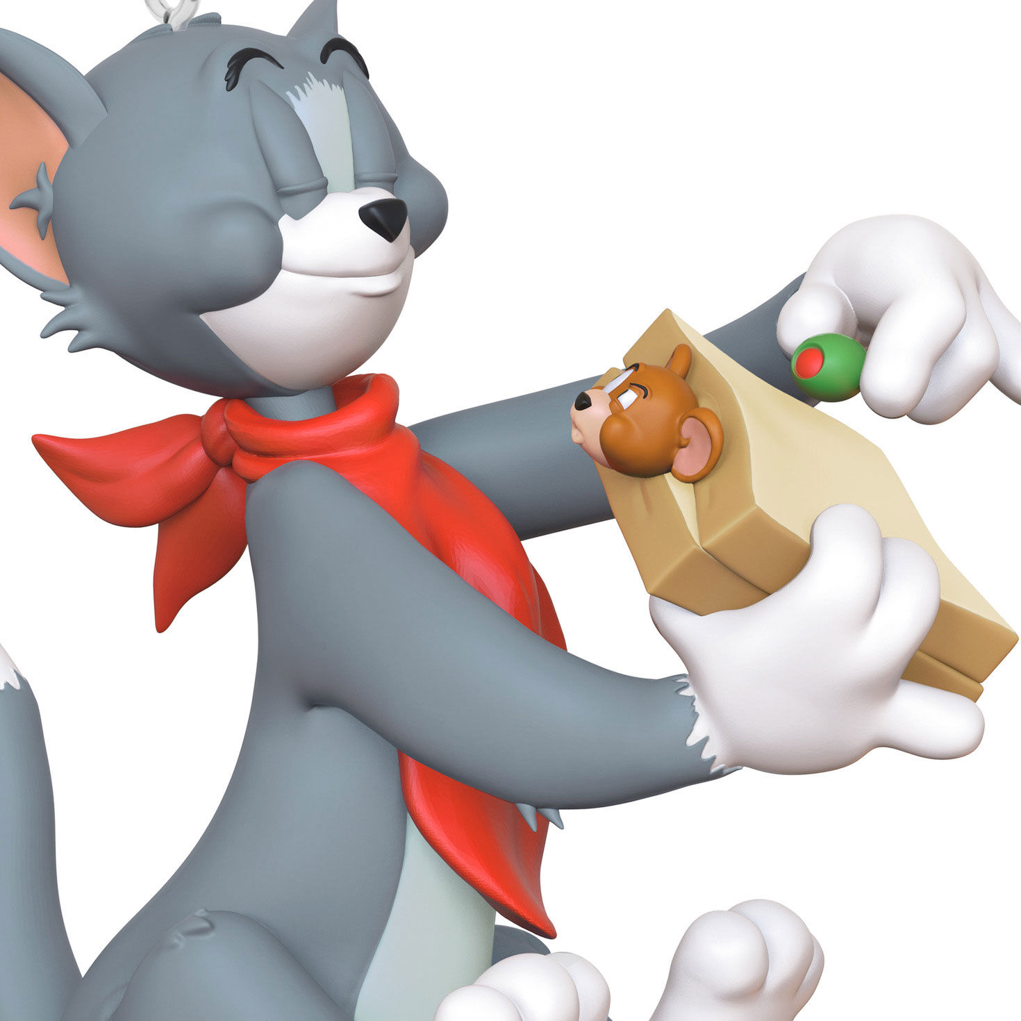 Tom and Jerry Sandwich Keepsake Ornament closeup view image number 5