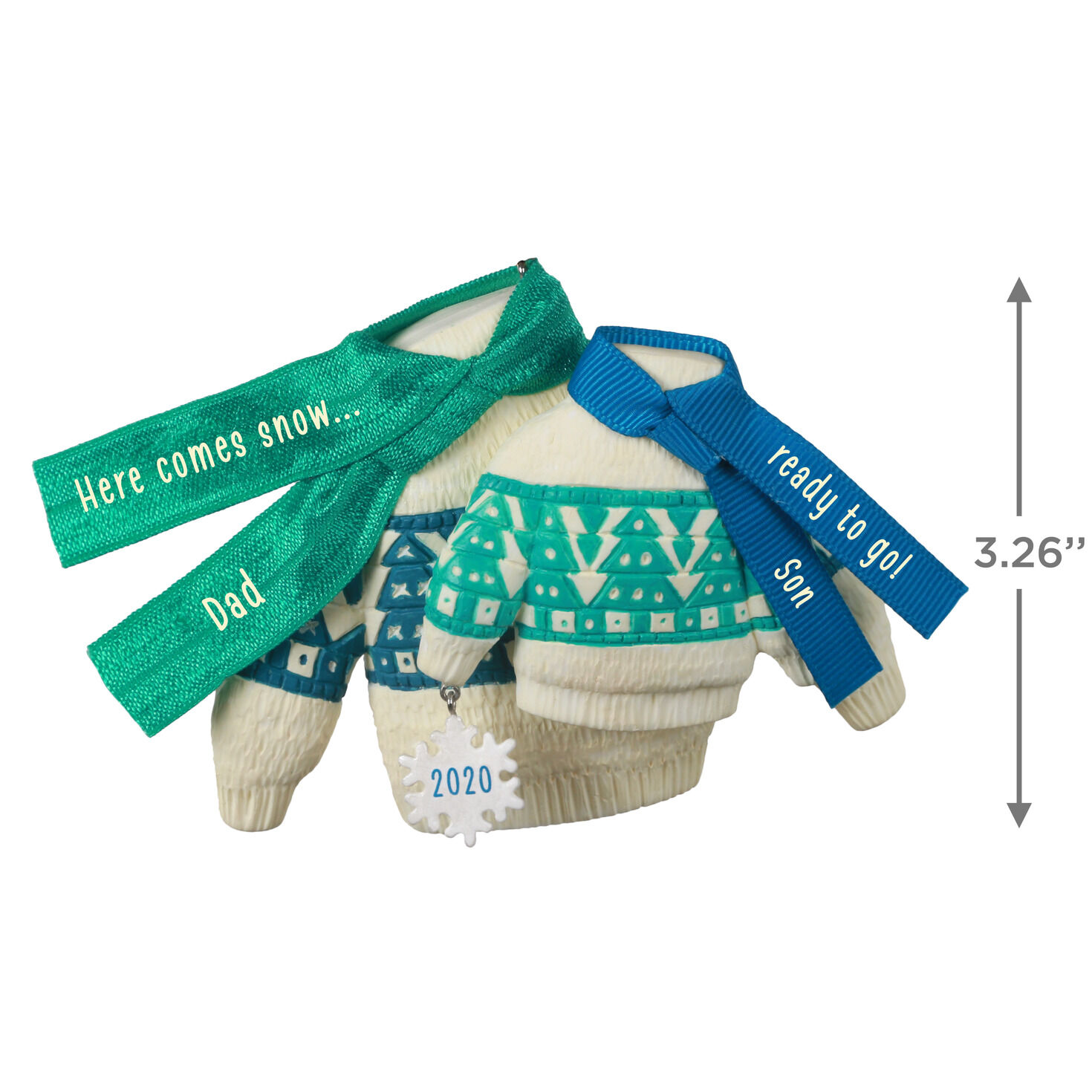 mother and son ornaments