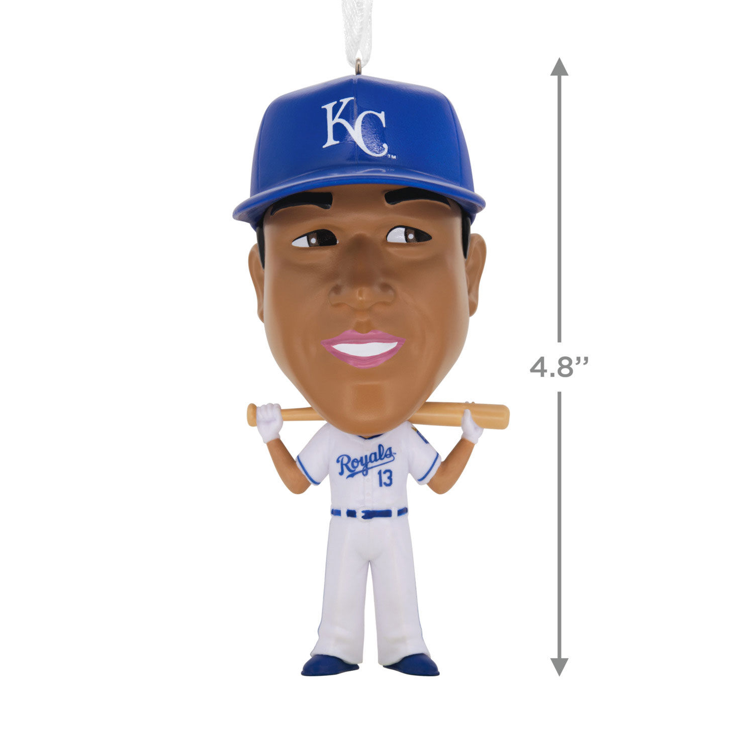 Royals Salvy Bobblehead Christmas Ornament measurement image number 3