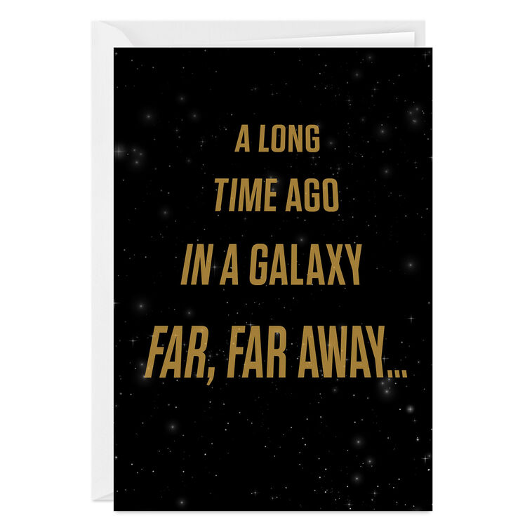 Star Wars™ A Long Time Ago Funny Custom Birthday Card