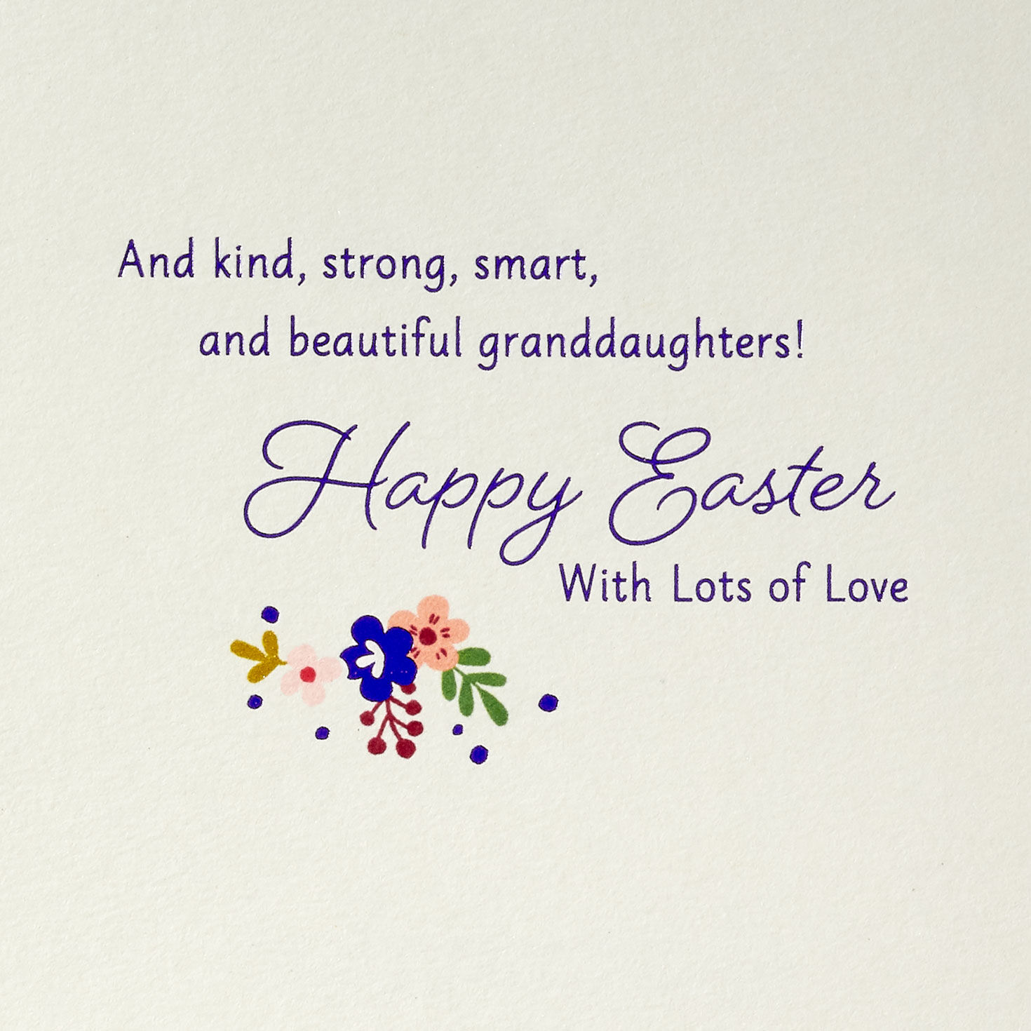 Mod Flowers Religious Easter Card for Granddaughter  image number 2