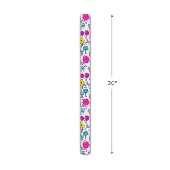 Floral Doodles Wrapping Paper, 20 sq. ft., , large image number 5