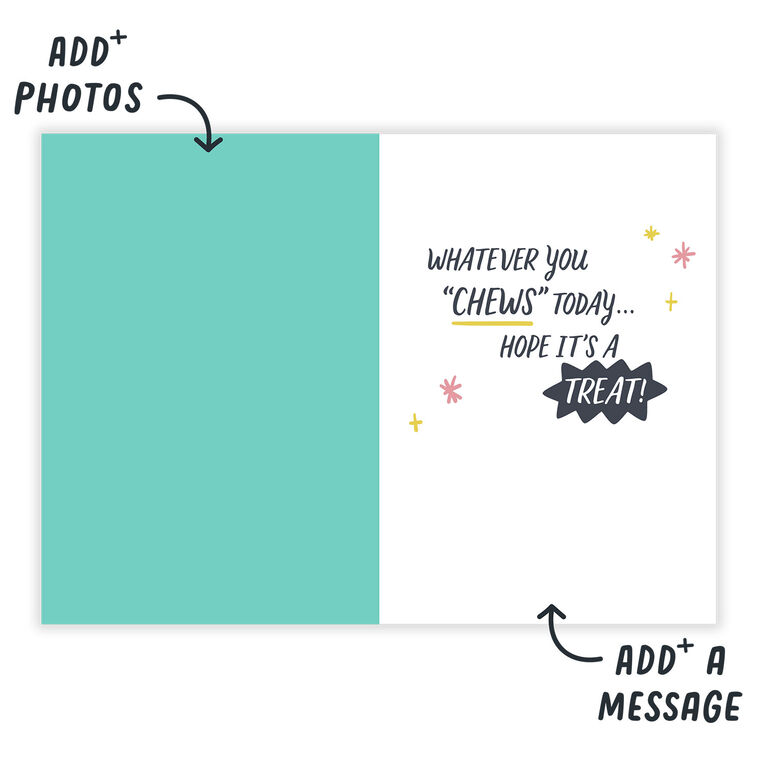 Dog With Party Hat Personalized Birthday Card  image number 3