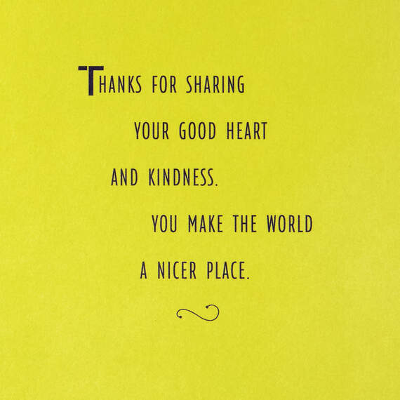 You Make the World Nicer Thank-You Card, , large image number 2